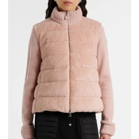 Moncler Jackets & Blazers - moncler A very beautiful and warm coat down-paneled faux fur and wool cardigan